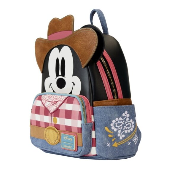 Loungefly Disney Western Mickey Mouse Cosplay Mini Backpack - Picture 2 of 13